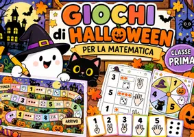 anteprima - Giochi - 🎃 Giochi di Halloween per la matematica – Classe prima - Pagina di copertina