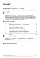 Vorschau - Klassenarbeiten - Schularbeit Rationale Zahlen 3. Klasse MS/AHS - Deckblatt