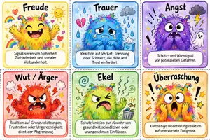 Vorschau - Stundenentwürfe - Gefühle-Charakterisierung schreiben anhand von "Heute bin ich" mit Gefühl-Kartenspiel. - Seite 3