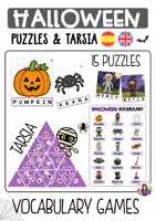 Vista previa - Unidades / Secuencias / Situaciones de Aprendizaje - Halloween (Puzzles + Tarsia) - Portada
