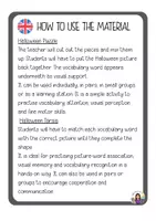 Vista previa - Unidades / Secuencias / Situaciones de Aprendizaje - Halloween (Puzzles + Tarsia) - página 2