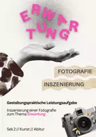 Vorschau - Stundenentwürfe - Inszenierte Fotografie // Jeff Wall: Gestaltungspraktische Leistungsaufgabe zum Thema Erwartung - Deckblatt