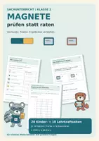 Vorschau - Arbeitsblätter - Magnete: prüfen statt raten – Klasse 2 - Deckblatt