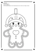Voorbeeld - Afbeeldingskaarten - Peperkoekfiguren slinger knutselen: Kerst-kleurproject voor de klas - Pagina 2
