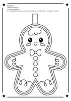 Voorbeeld - Afbeeldingskaarten - Peperkoekfiguren slinger knutselen: Kerst-kleurproject voor de klas - Pagina 3