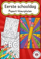 Voorbeeld - Tekenen en knutsel sjablonen - Eerste schooldag kleurplaten schoolstart eerste schoolweek pop-art - Voorblad