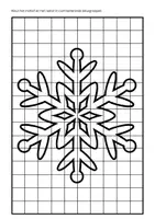 Voorbeeld - Tekenen en knutsel sjablonen - Winter kleurplaten rasterafbeeldingen contrast - Pagina 1