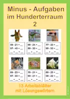 Vorschau - Arbeitsblätter - Minusaufgaben im Hunderterraum - 2 - Deckblatt