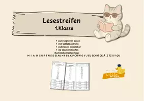 Vorschau - Arbeitsblätter - Lesestreifen 1.Klasse - Deckblatt