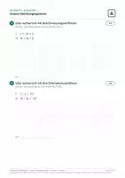 Vorschau - Klassenarbeiten - Schularbeit Gleichungssysteme 4. Klasse · 5 Gruppen - Seite 1