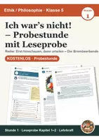 Vorschau - Stundenentwürfe - Krimi-Lektüre PP/Ethik Kl. 5 · Probestunde gratis - Seite 1