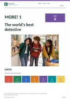 Vorschau - Unterrichtsreihen - MORE! 1 Unit 6 (LP 2023) • ENGLIVA CHECK: The world's best detective – Formativer Test - Deckblatt