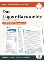 Vorschau - Stundenentwürfe - Darf man lügen? Stunde 1 gratis | PP Kl. 6 - Deckblatt