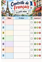 Vorschau - Arbeitsblätter - 🇫🇷 FREEBIE – Contrôle de français | Lerncheckliste für die Französisch-Klassenarbeit - Seite 1
