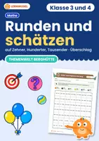 Vorschau - Arbeitsblätter - Runden und Überschlagen Themenwelt Berghütte Klasse 3 und 4 | 19 Arbeitsblätter - Deckblatt