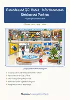 Vorschau - Arbeitsblätter - Barcodes und QR-Codes – Informationen in Strichen und Punkten – Lesespurgeschichte mit Rätselaufgaben (Klasse 7) - Seite 1