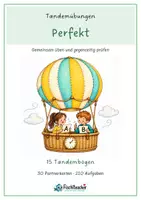Vorschau - Aufgabenkarten - Perfekt üben im Tandem – 15 Tandembögen mit Partnerkontrolle - Deckblatt