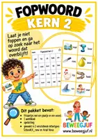 Voorbeeld - fopwoord VLL kern 2 woord-plaatje - Voorblad