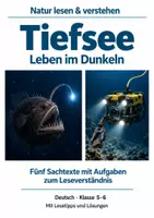Vorschau - Stundenentwürfe - Sachtexte zum Leseverständnis Klasse 5-6 – Tiefsee: Texte und Aufgaben - Deckblatt