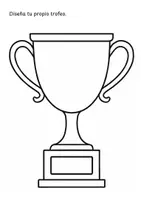 Vista previa - Manualidades / Dibujos para colorear - Trofeo: plantilla para diseñar - Portada
