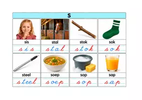 Voorbeeld - montessori woordkaarten medeklinkers - Pagina 3