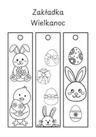 zapowiedź - Plany nauczania/Materiały dla nauczycieli - Zakładki wielkanocne do kolorowania - obwoluta