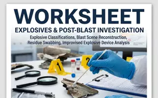 Voorbeeld - Explosives & Post-Blast Investigation - Voorblad