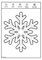 Aperçu - Matériel pour travaux manuels / dessin - Décorations de fenêtre d'hiver : flocons de neige à piquer - Page 2