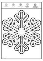 Aperçu - Matériel pour travaux manuels / dessin - Décorations de fenêtre d'hiver : flocons de neige à piquer - Page 3