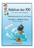 Vorschau - Arbeitsblätter - Addition bis 100 – Kopfrechentraining - Deckblatt