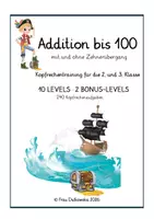 Vorschau - Arbeitsblätter - Addition bis 100 – Kopfrechentraining - Seite 1