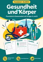 Vorschau - Test - Gesundheit und Körper, Klassenarbeit, Klasse 8 - Deckblatt