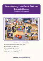 Vorschau - Arbeitsblätter - Verschlüsselung – vom Caesar-Code zum Schloss im Browser – Lesespurgeschichte mit Rätselaufgaben (Klasse 9) - Seite 1