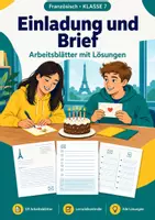 Vorschau - Arbeitsblätter - Einladung und Brief, Arbeitsblätter, Klasse 7 - Deckblatt