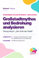 Vorschau - Arbeitsblätter - Klausur Gedichtanalyse Q1: Georg Heym „Der Gott der Stadt“ – Expressionismus und Großstadtlyrik - Deckblatt