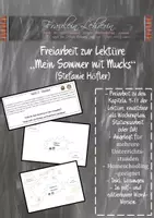 Vorschau - Arbeitsblätter - Freiarbeit inkl. Lösungen zur Lektüre "Mein Sommer mit Mucks" (Stefanie Höfler)! Homeschooling geeignet! - Deckblatt
