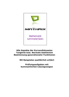 Vorschau - Arbeitsblätter - Kurvendiskussion, Tangente, Normale, Bestimmung ganzrationaler Funktionen - Deckblatt