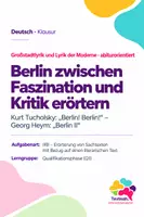 Vorschau - Arbeitsblätter - Klausur Erörterung Q1: Tucholsky „Berlin! Berlin!“ mit Heym „Berlin II“ – Hektik ohne Leben? - Deckblatt