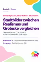 Vorschau - Arbeitsblätter - Klausur Gedichtvergleich Q2: Storm „Die Stadt“ und Lichtenstein „Die Stadt“ – Realismus und Expressionismus - Deckblatt