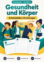 Vorschau - Arbeitsblätter - Gesundheit und Körper, Arbeitsblätter, Klasse 8 - Deckblatt