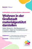Vorschau - Arbeitsblätter - Klausur materialgestütztes Schreiben Q2: Wohnen in der Großstadt – Benjamin, Holz und aktuelle Daten - Deckblatt