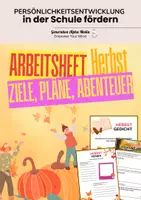 Vorschau - Arbeitsblätter - Arbeitsheft Herbst Kids - Ziele, Pläne, Abenteuer - Deckblatt