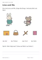 Vorschau - Arbeitsblätter - Bilder erzählen: Meine erste zusammenhängende Geschichte – Klasse 1 - Seite 1