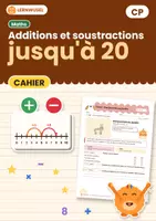 Aperçu - Feuilles d'exercices - Additions et soustractions jusqu’à 20 – CP - Page de couverture