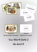 Vorschau - Bildkarten - dis donc 6! Unité 2 - Vokabel Karten - Deckblatt