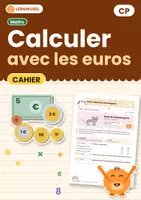 Aperçu - Feuilles d'exercices - Calculer avec les euros – cahier CP - Page de couverture