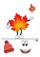 Vorschau - Arbeitsblätter - Herbst basteln – Ausschneiden & Kleben für Kita - Seite 1