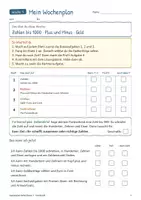 Vorschau - Unterrichtsreihen - Wochenplan Mathe Klasse 3 mit Lösungen | Freiarbeit, Selbstkontrolle, differenziert, ohne Vorbereitung, Vertretung, Mathe Grundschule, 3. Klasse - Seite 3