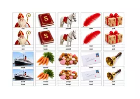 Voorbeeld - Montessori classificatiekaarten thema sinterklaas - Voorblad