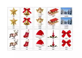 Voorbeeld - Montessori classificatie kaarten kerst - Voorblad